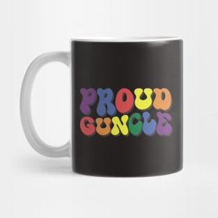 Proud Guncle '70s Retro Style – lgbt gay uncle Guncle's Day  humorous brother gift Mug